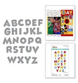 SPELLBINDERS SPELLBINDERS SAY CHEESE CLASSIC MOUSE ALPHABET ETCHED DIE SET