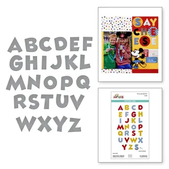 SPELLBINDERS SPELLBINDERS SAY CHEESE CLASSIC MOUSE ALPHABET ETCHED DIE SET