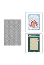 SPELLBINDERS SPELLBINDERS STAMPERIA CANDY CHRISTMAS COLLECTION WAFFLE CONE 3D EMBOSSING FOLDER
