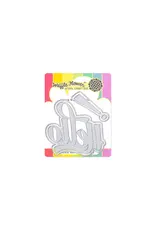 WAFFLE FLOWER WAFFLE FLOWER WAVING HELLO WORD DIE SET