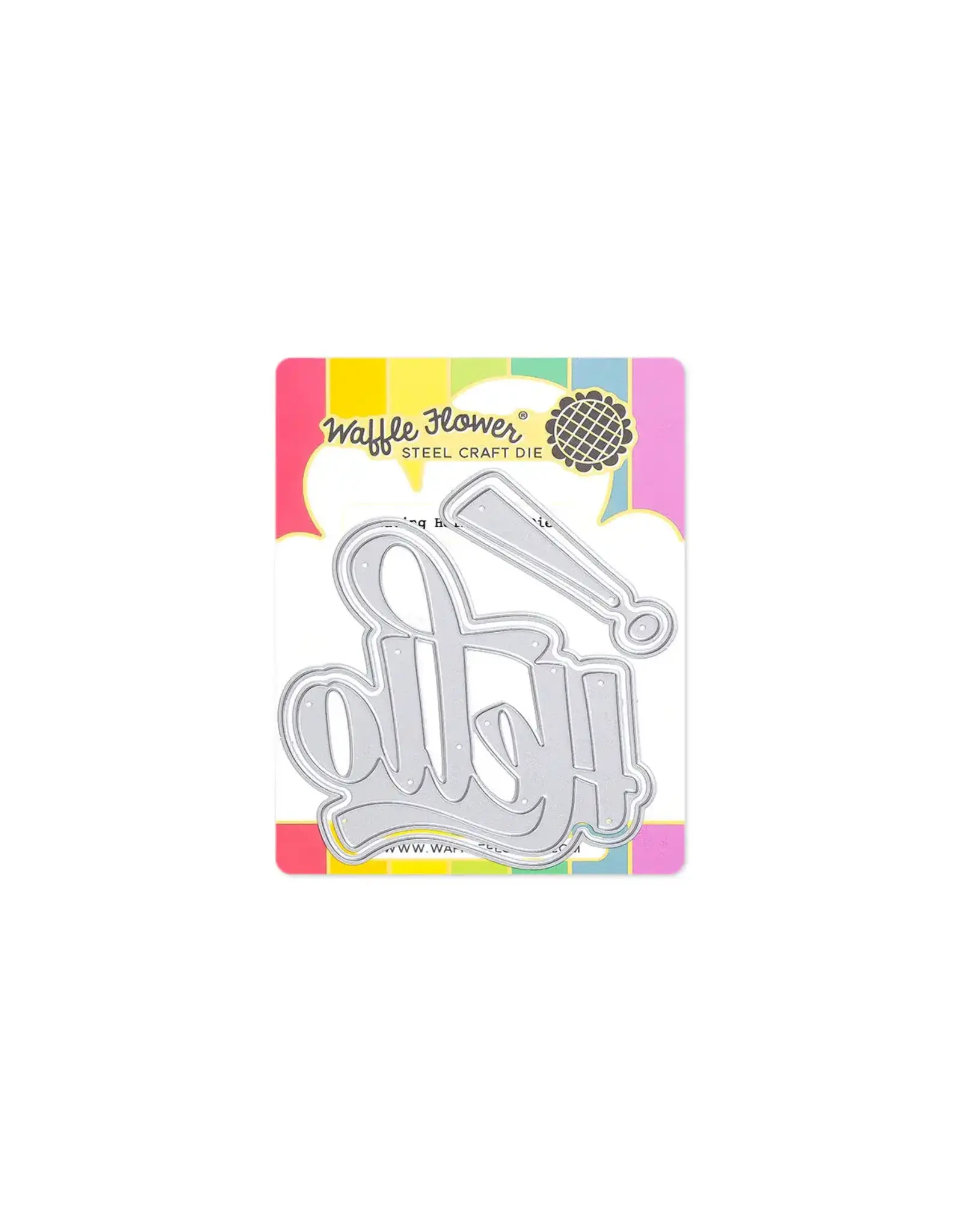 WAFFLE FLOWER WAFFLE FLOWER WAVING HELLO WORD DIE SET
