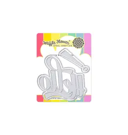 WAFFLE FLOWER WAFFLE FLOWER WAVING HELLO WORD DIE SET