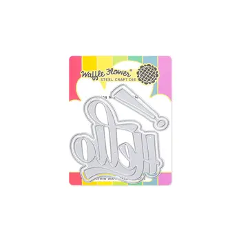 WAFFLE FLOWER WAFFLE FLOWER WAVING HELLO WORD DIE SET
