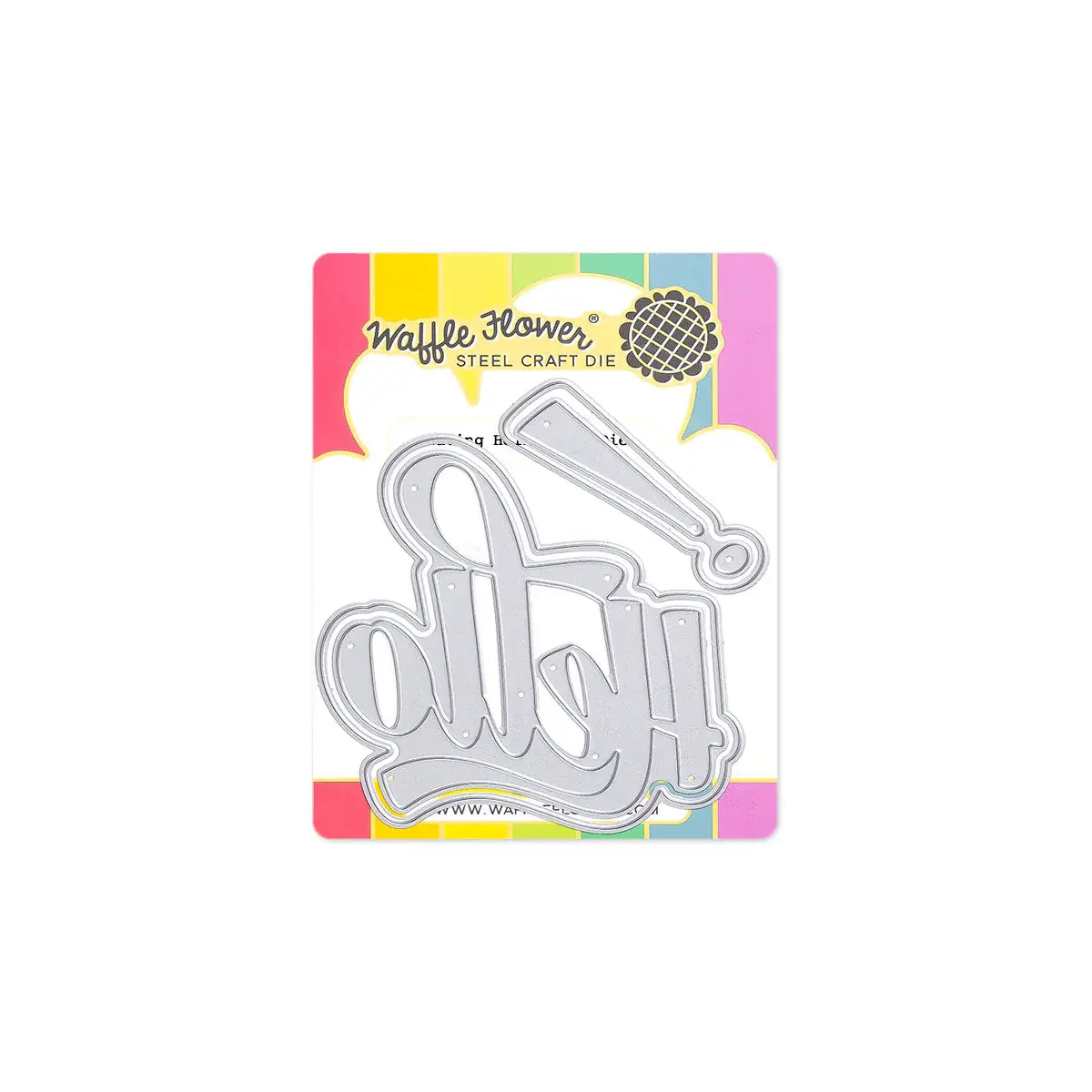 WAFFLE FLOWER WAFFLE FLOWER WAVING HELLO WORD DIE SET