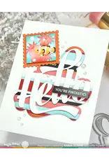 WAFFLE FLOWER WAFFLE FLOWER WAVING HELLO WORD DIE SET