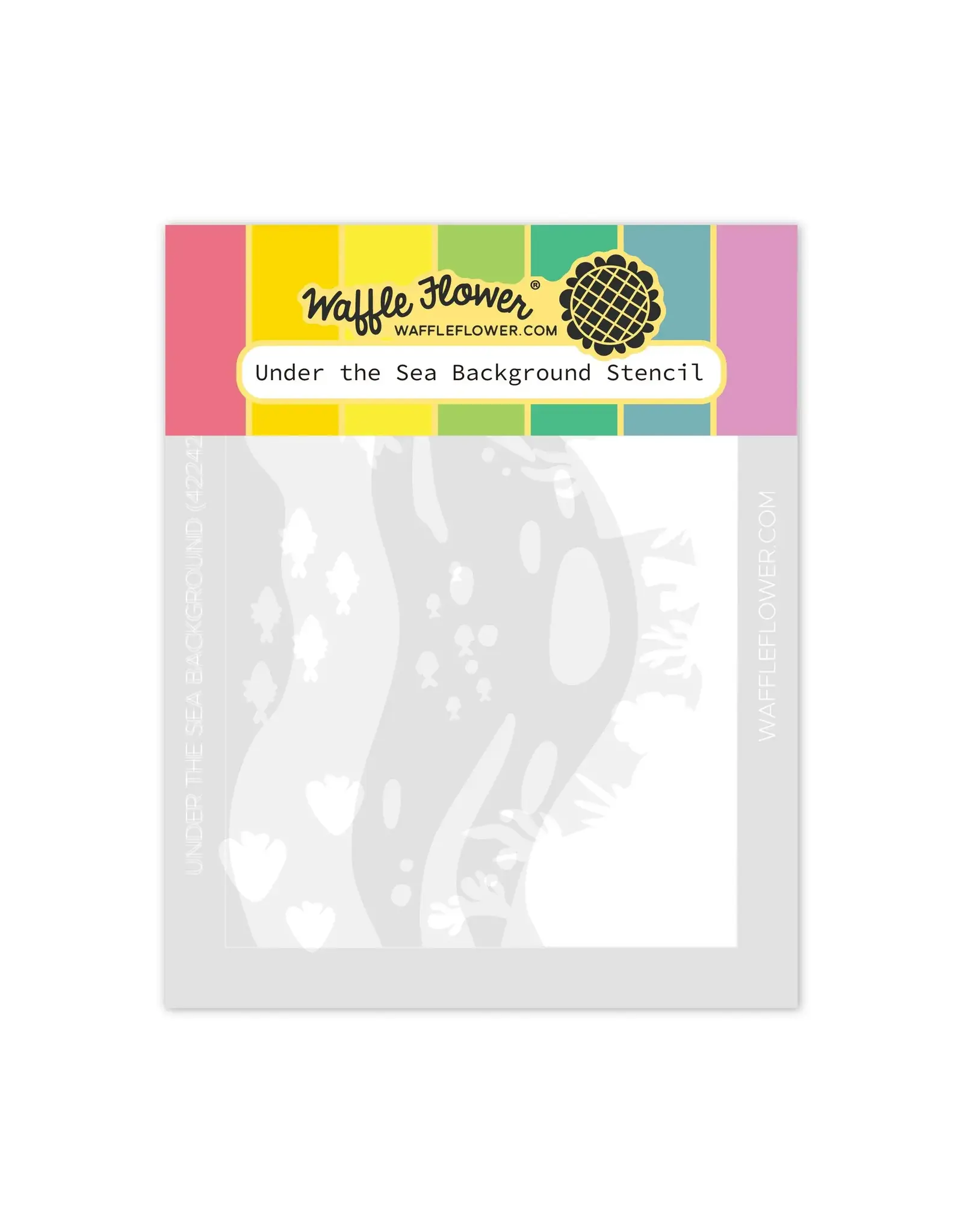 WAFFLE FLOWER WAFFLE FLOWER UNDER THE SEA BACKGROUND STENCIL SET