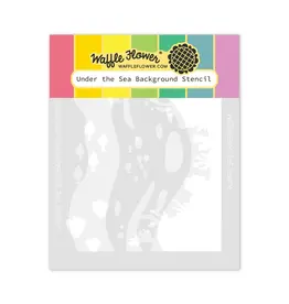 WAFFLE FLOWER WAFFLE FLOWER UNDER THE SEA BACKGROUND STENCIL SET