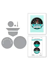 SPELLBINDERS SPELLBINDERS MINDY EGGEN CLASSIC ROAD LEGENDS COLLECTION SPEEDOMETER ETCHED DIE SET