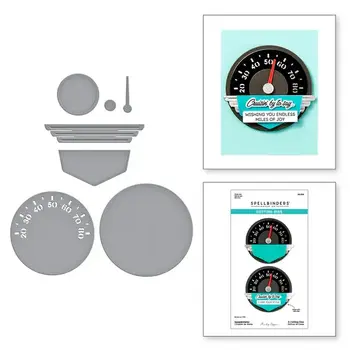 SPELLBINDERS SPELLBINDERS MINDY EGGEN CLASSIC ROAD LEGENDS COLLECTION SPEEDOMETER ETCHED DIE SET