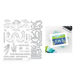 HERO ARTS HERO ARTS UNBELIEVABLY AWESOME CLEAR STAMP AND DIE SET