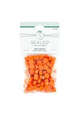 SPELLBINDERS SPELLBINDERS SEALED 3D CHRISTMAS COLLECTION ORANGE WAX BEADS 100/PK