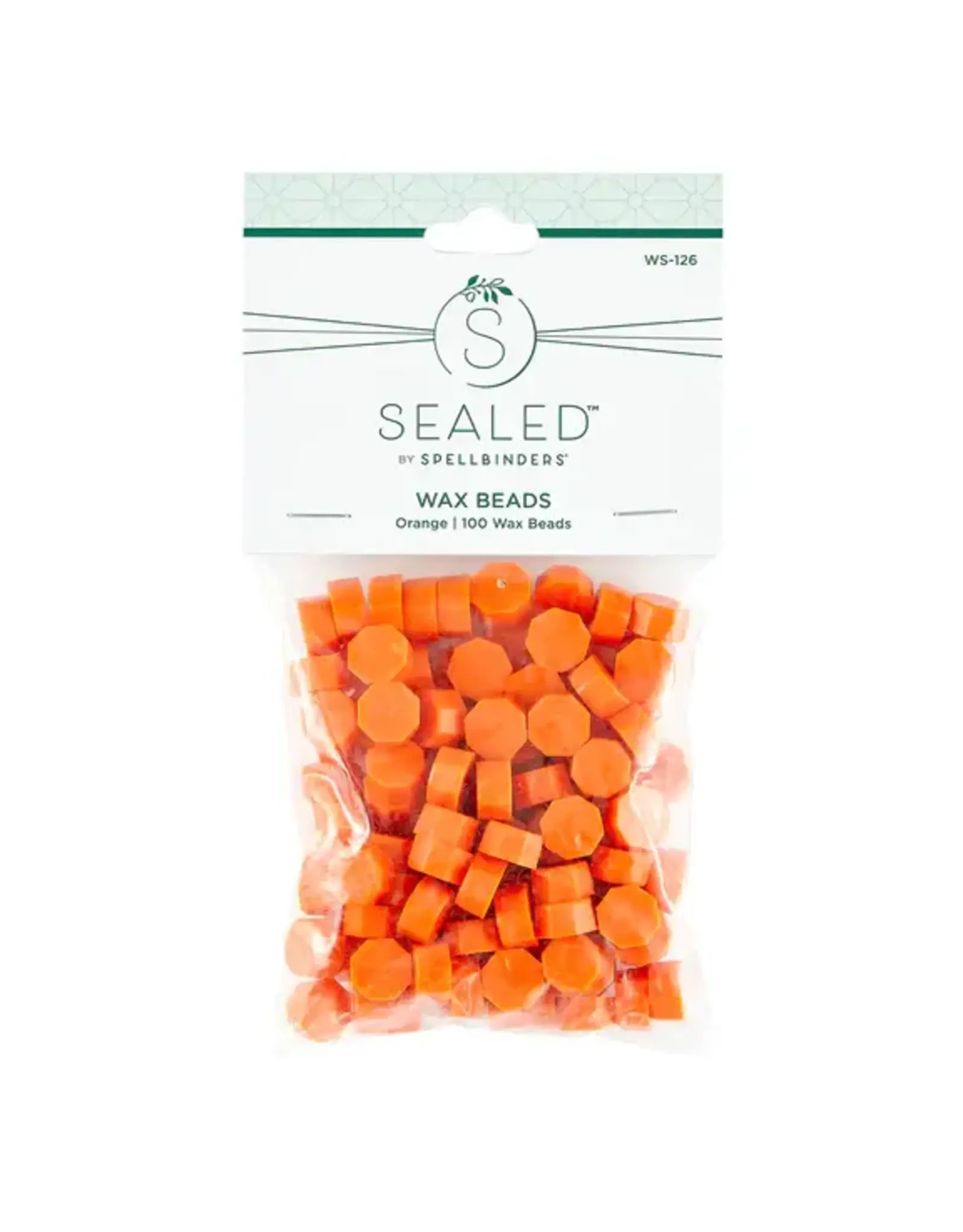 SPELLBINDERS SPELLBINDERS SEALED 3D CHRISTMAS COLLECTION ORANGE WAX BEADS 100/PK