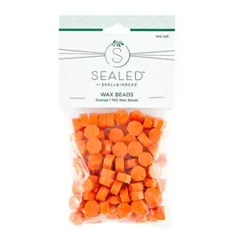 SPELLBINDERS SPELLBINDERS SEALED 3D CHRISTMAS COLLECTION ORANGE WAX BEADS 100/PK