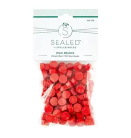 SPELLBINDERS SPELLBINDERS SEALED 3D CHRISTMAS COLLECTION VIBRANT RED WAX BEADS 100/PK