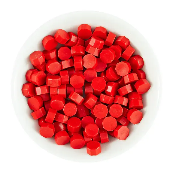SPELLBINDERS SPELLBINDERS SEALED 3D CHRISTMAS COLLECTION VIBRANT RED WAX BEADS 100/PK
