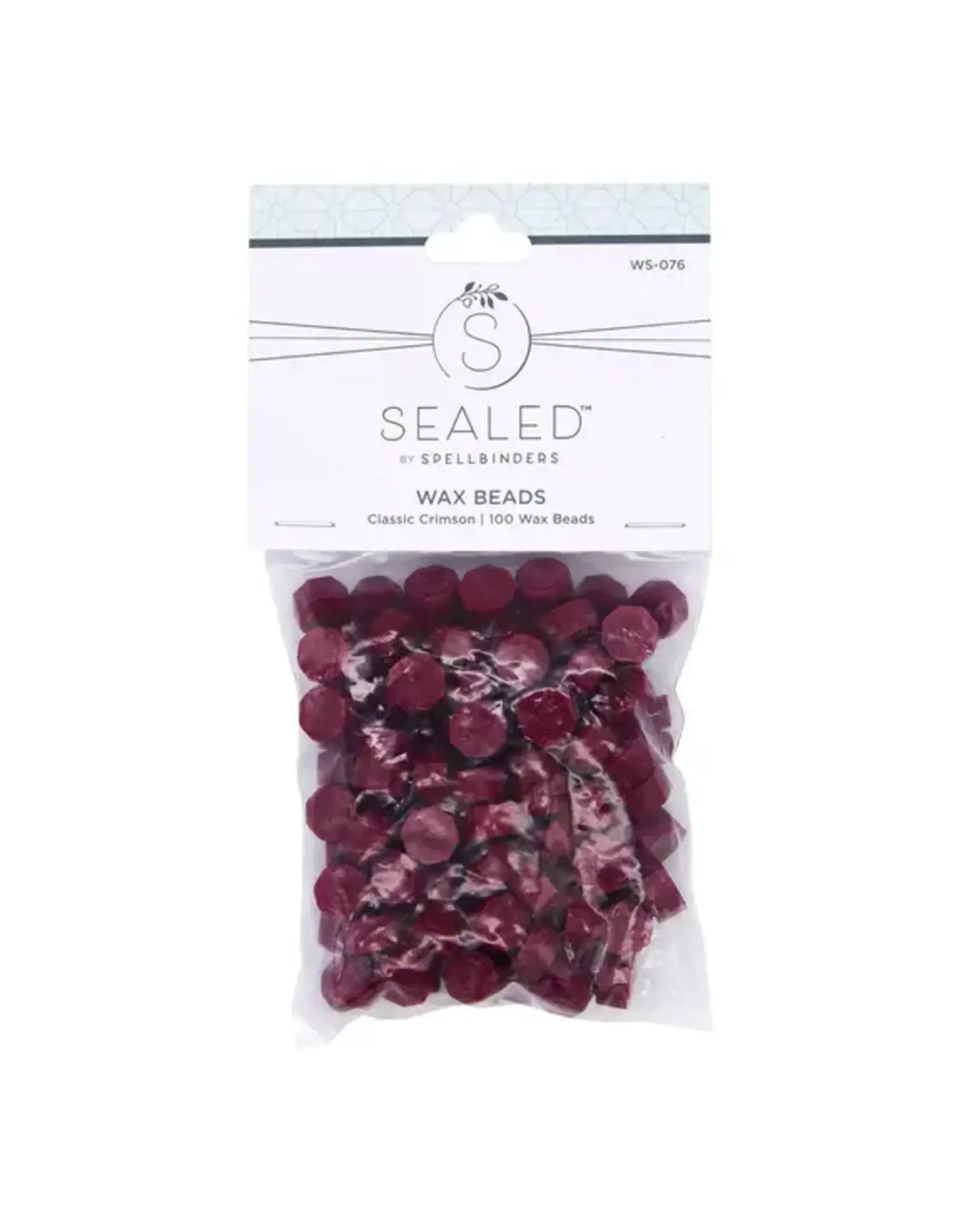 SPELLBINDERS SPELLBINDERS SEALED BY SPELLBINDERS COLLECTION CLASSIC CRIMSON WAX BEADS 100/PK