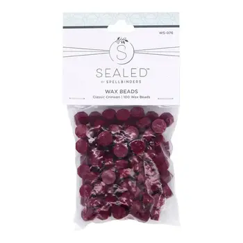 SPELLBINDERS SPELLBINDERS SEALED BY SPELLBINDERS COLLECTION CLASSIC CRIMSON WAX BEADS 100/PK