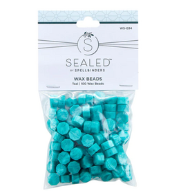 SPELLBINDERS SPELLBINDERS SEALED BY SPELLBINDERS COLLECTION TEAL WAX BEADS 100/PK