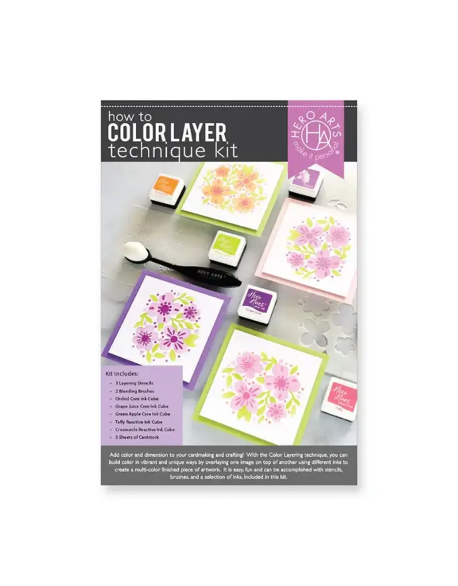HERO ARTS HERO ARTS HOW TO COLOR LAYER TECHNIQUE KIT