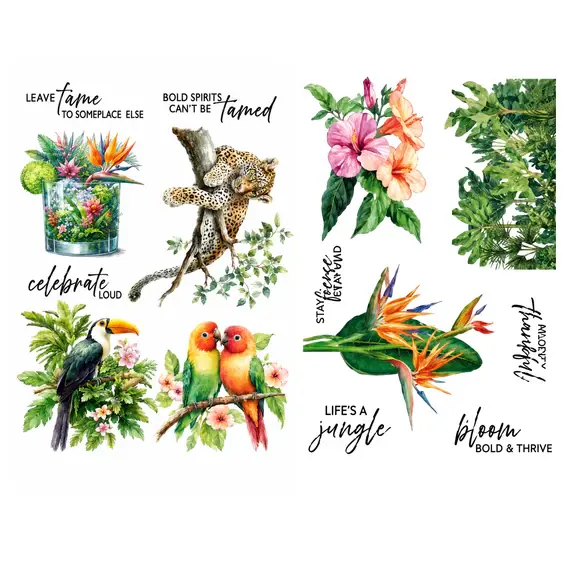 SPELLBINDERS SPELLBINDERS LIFE'S A JUNGLE RUB-ON TRANSFERS
