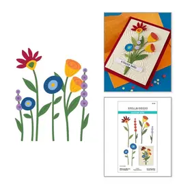 SPELLBINDERS SPELLBINDERS VICKY PAPAIOANNOU WHIMSICAL BLOOMS ETCHED DIE SET
