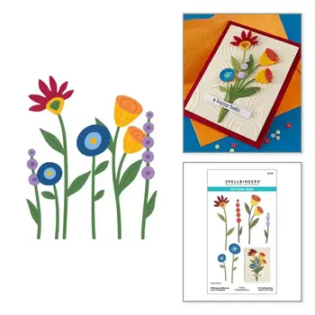 SPELLBINDERS SPELLBINDERS VICKY PAPAIOANNOU WHIMSICAL BLOOMS ETCHED DIE SET