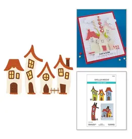 SPELLBINDERS SPELLBINDERS VICKY PAPAIOANNOU WHIMSICAL HOUSES ETCHED DIE SET