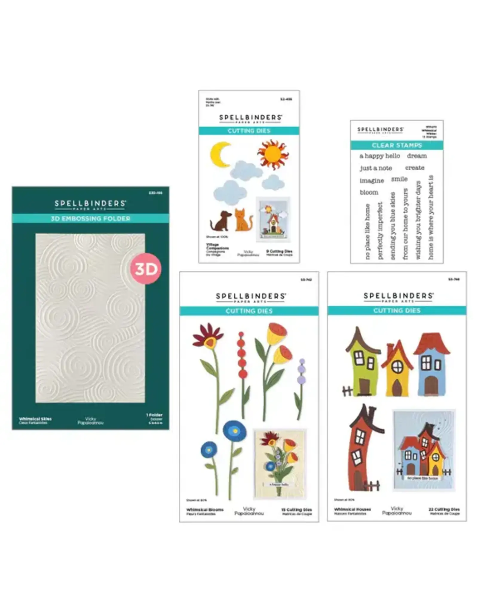 SPELLBINDERS SPELLBINDERS VICKY PAPAIOANNOU WHIMSICAL VILLAGE I WANT IT ALL! BUNDLE