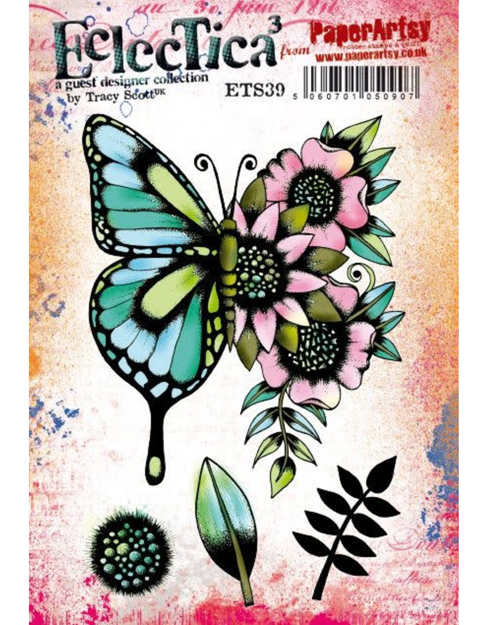 PAPER ARTSY PAPER ARTSY TRACY SCOTT TS039 CLING STAMP SET
