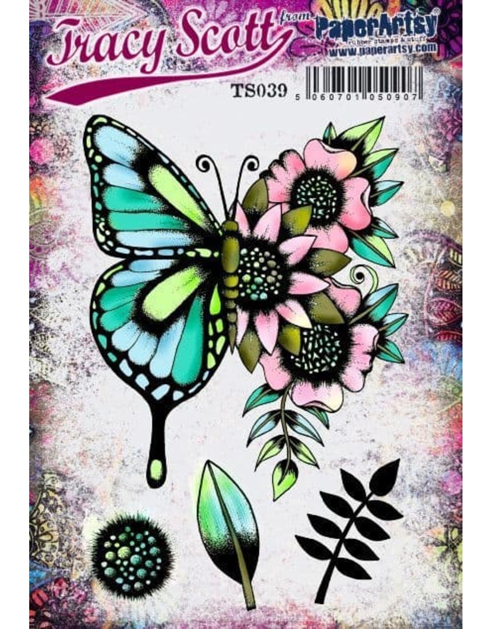 PAPER ARTSY PAPER ARTSY TRACY SCOTT TS039 CLING STAMP SET