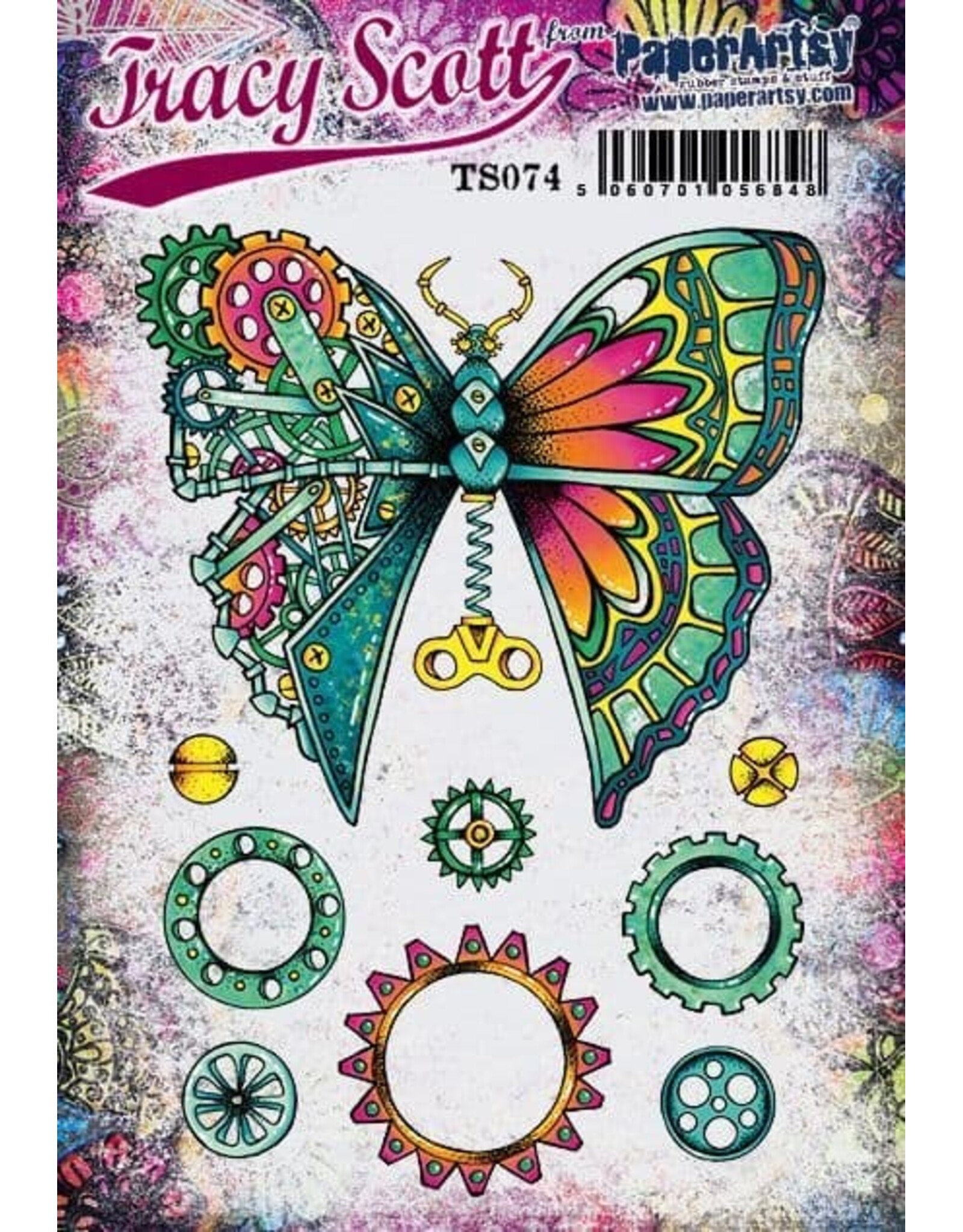 PAPER ARTSY PAPER ARTSY TRACY SCOTT TS074 CLING STAMP SET