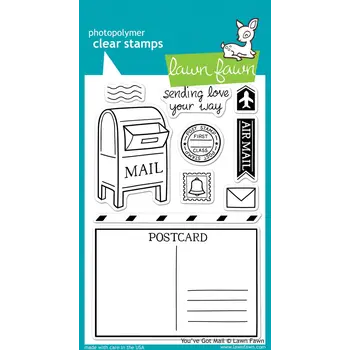 LAWN FAWN LAWN FAWN YOU'VE GOT MAIL CLEAR STAMP SET