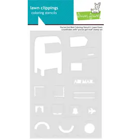LAWN FAWN LAWN FAWN YOU'VE GOT MAIL COLORING STENCIL