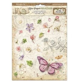 STAMPERIA STAMPERIA ALL AROUND ASSORTED A4 RICE PAPER 6/PK
