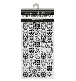 STAMPERIA STAMPERIA ALL AROUND TILE 12x25cm STENCIL
