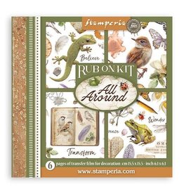 STAMPERIA STAMPERIA ALL AROUND ASSORTED RUB-ONS 6/PK