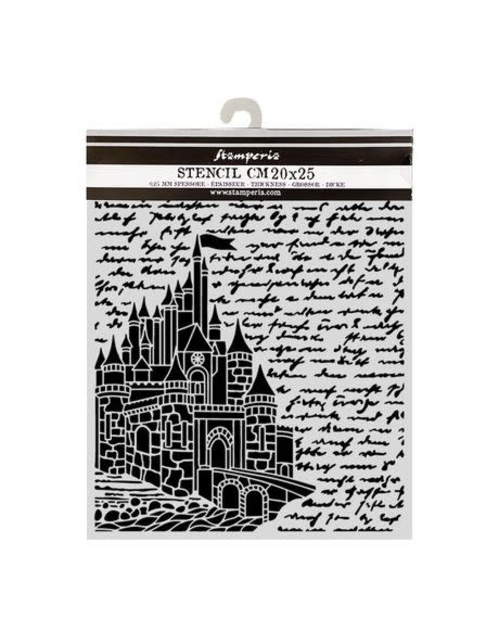 STAMPERIA STAMPERIA WONDERLAND CASTLE 20x25cm STENCIL