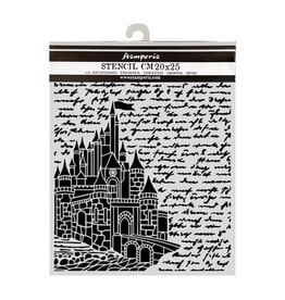 STAMPERIA STAMPERIA WONDERLAND CASTLE 20x25cm STENCIL