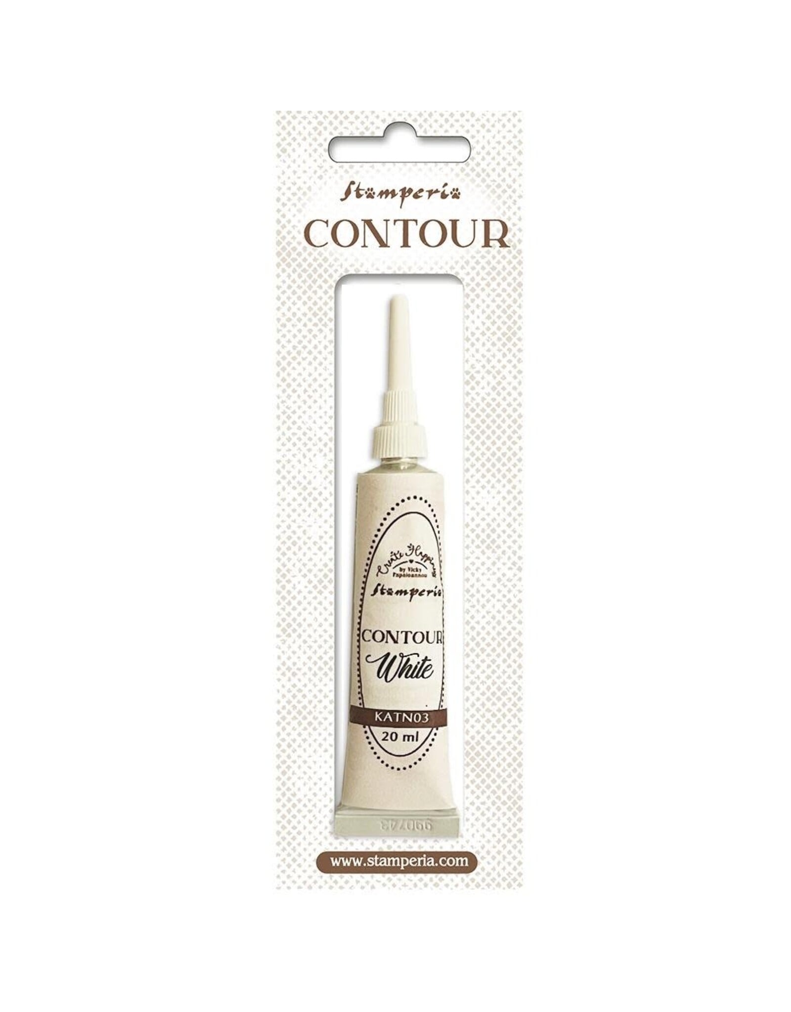 STAMPERIA STAMPERIA VICKY PAPAIOANNOU CREATE HAPPINESS WHITE CONTOUR LINER