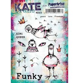PAPER ARTSY PAPER ARTSY KATE CRANE KC023 CLING STAMP SET