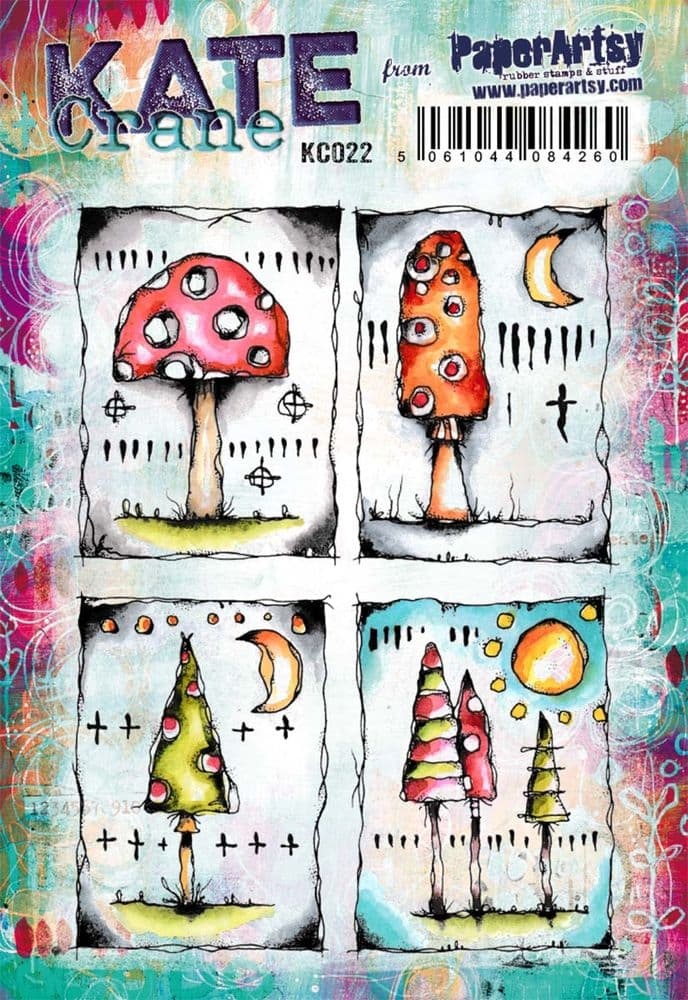 PAPER ARTSY PAPER ARTSY KATE CRANE KC022 CLING STAMP SET