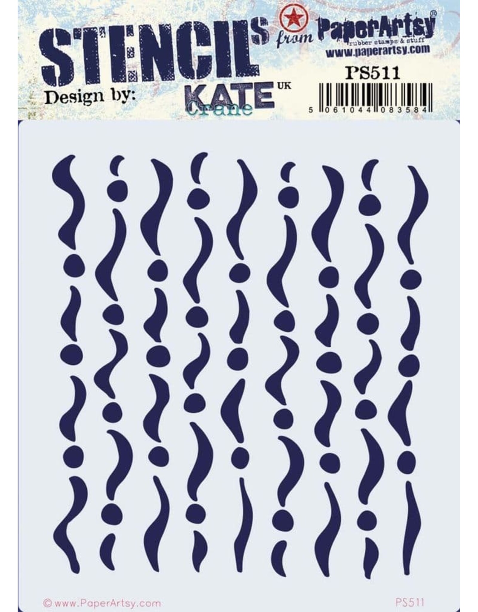 PAPER ARTSY PAPER ARTSY KATE CRANE PS511 STENCIL