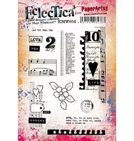 PAPER ARTSY PAPER ARTSY ECLECTICA MAGS WOODCOCK EMW006 CLING STAMP SET