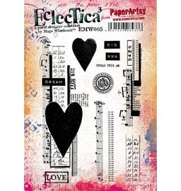PAPER ARTSY PAPER ARTSY ECLECTICA MAGS WOODCOCK EMW005 CLING STAMP SET