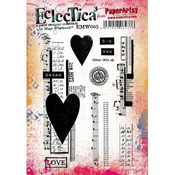 PAPER ARTSY PAPER ARTSY ECLECTICA MAGS WOODCOCK EMW005 CLING STAMP SET