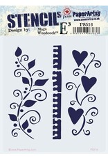 PAPER ARTSY PAPER ARTSY ECLECTICA MAGS WOODCOCK PS516 STENCIL