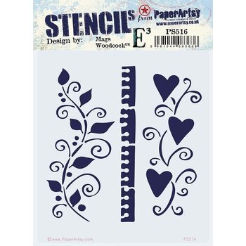 PAPER ARTSY PAPER ARTSY ECLECTICA MAGS WOODCOCK PS516 STENCIL