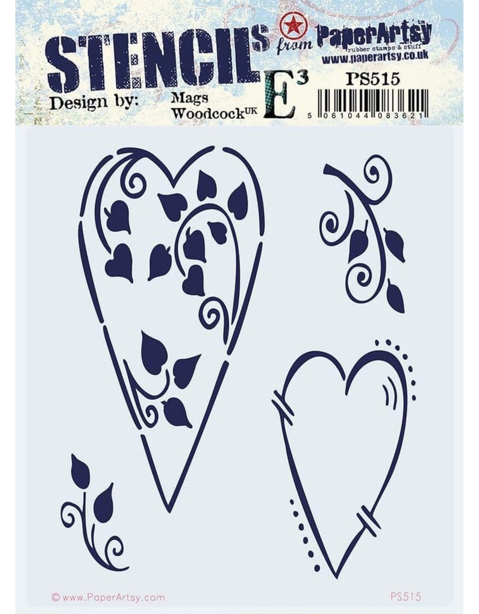 PAPER ARTSY PAPER ARTSY ECLECTICA MAGS WOODCOCK PS515 STENCIL