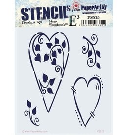 PAPER ARTSY PAPER ARTSY ECLECTICA MAGS WOODCOCK PS515 STENCIL