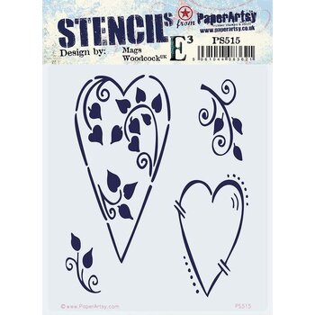 PAPER ARTSY PAPER ARTSY ECLECTICA MAGS WOODCOCK PS515 STENCIL